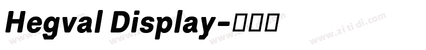 Hegval Display字体转换